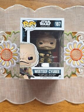 Funko Pop! Star Wars Rogue One Weeteef Cyubee Vinyl Figure #187 - Damaged Box